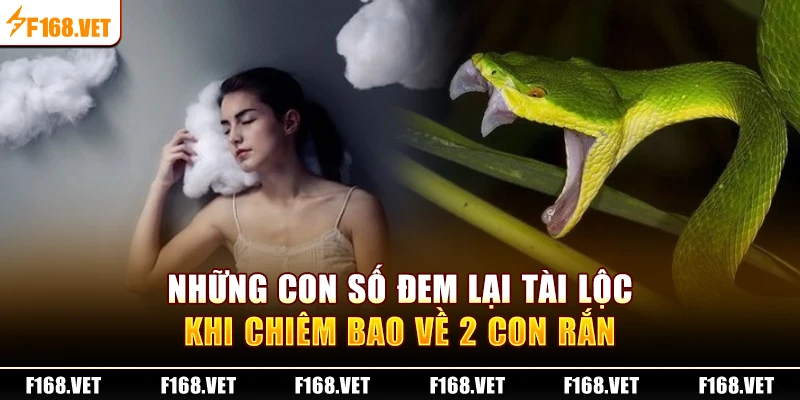 Những con số đem lại tài lộc khi chiêm bao về 2 con rắn
